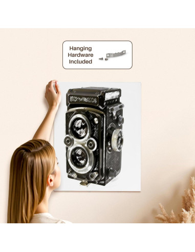 Envoltura de Lienzo 3dRose Cámara Vintage 50.8x40.6 cm
