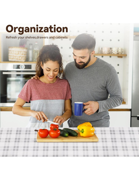 Forro de Estante Antideslizante TheBaDaz Gris 30.48x300 cm