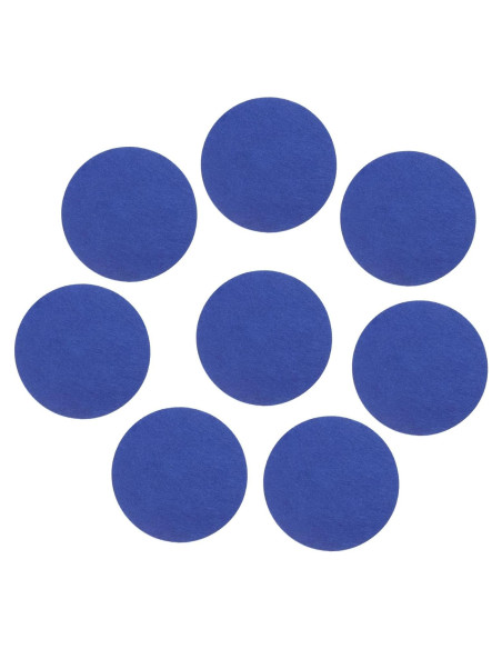 Hojas de Fieltro Antideslizantes 20.3 cm Azul uxcell - 8 Pcs