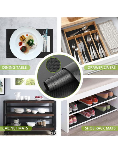 Forro de Estante HooTown 30x200 cm EVA No Adhesivo Negro Forro de Estante HooTown 30x200 cm EVA No Adhesivo Negro