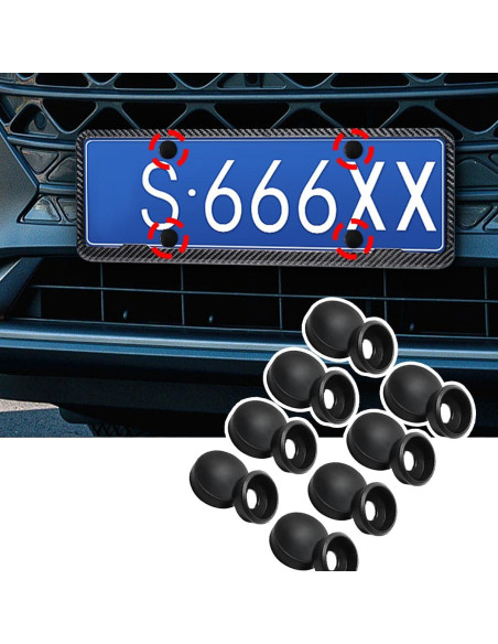 Kit de Tornillos Antirrobo para Placas de Licencia Povtii