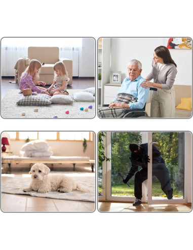 Cámara de Seguridad 1080P KEHZKCT 128GB Visión Nocturna