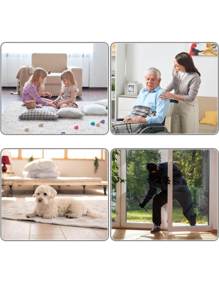 Cámara de Seguridad 1080P KEHZKCT 128GB Visión Nocturna