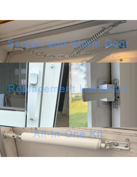 Cierre de Puerta Neumático ConsitDone para Puertas de Pantalla y Tormenta - Blanco