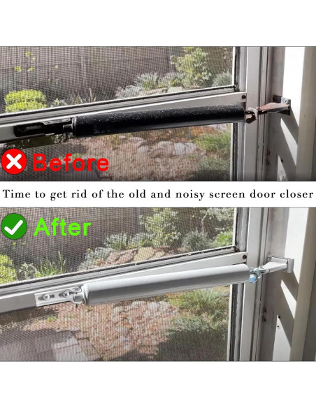 Cierre de Puerta Neumático ConsitDone para Puertas de Pantalla y Tormenta - Blanco