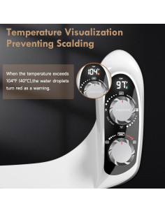 Accesorio de Bidet No Eléctrico Aquatiz con Manguera 2.4m 2