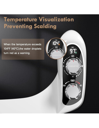 Accesorio de Bidet No Eléctrico Aquatiz con Manguera 2.4m