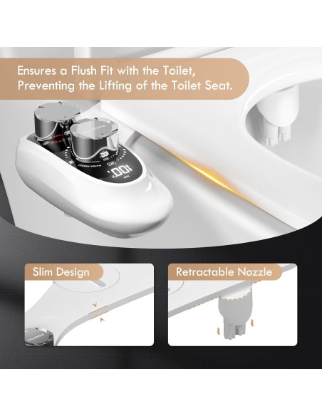 Accesorio de Bidet No Eléctrico Aquatiz con Manguera 2.4m