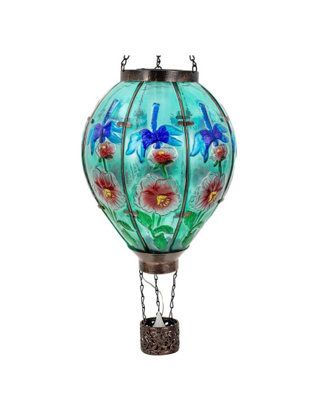 Linterna Solar de Globo Aerostático Sunnysolar Azul 76.2 cm