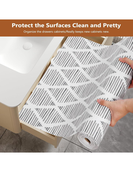 Forro de Cajón y Estante CLENAT Gris 0.93 m Antideslizante