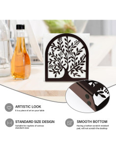 Soporte para Servilletas Fobule de Hierro Bronce 12.5x13.5cm 2