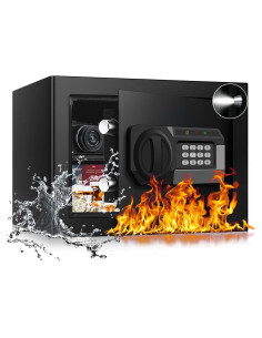 Caja Fuerte Pequeña Psisuvry 1.2 Pies Cúbicos Digital Ignífuga