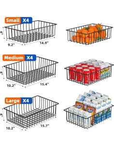 Cesta de Almacenamiento de Alambre Simple Trending 12 Piezas 2