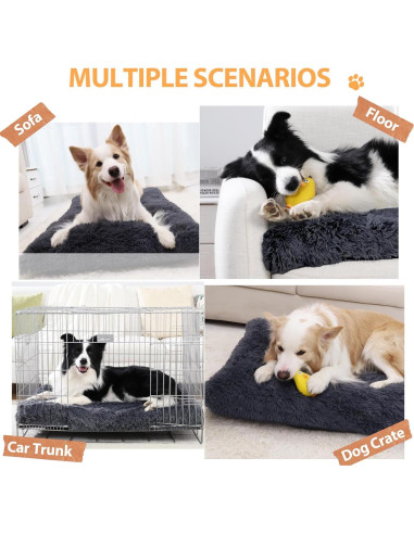 Cama ortopédica para perros CHAMPETS 89x58cm gris impermeable