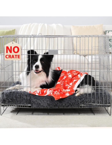 Cama ortopédica para perros CHAMPETS 89x58cm gris impermeable