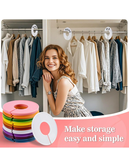 Divisores de Closet Sukh 30PCS Multicolor para Ropa