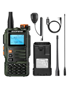 Radio de Dos Vías BAOFENG K63 Tri-Banda Verde Camo 6W