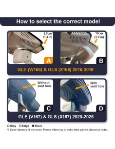 Cámara de Salpicadero Fitcamx 4K+1080P para Mercedes-Benz GLE/GLS 2016-2019 2