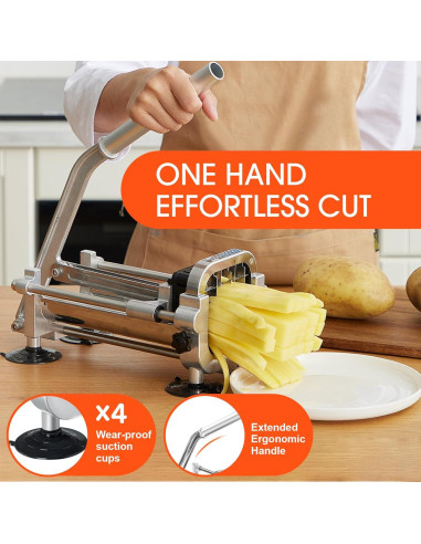 Cortador de Papas Fritas Manual Befano Acero Inoxidable 2 Tamaños