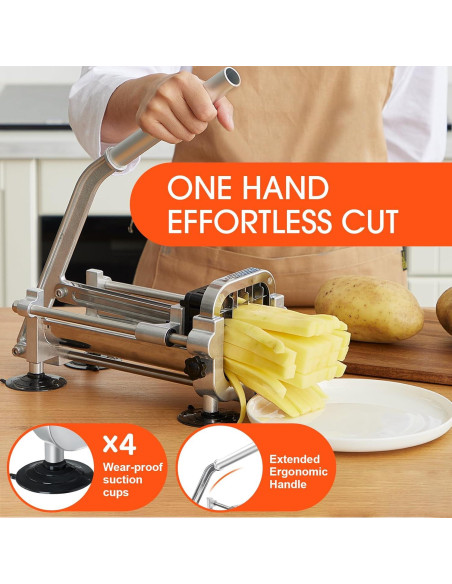 Cortador de Papas Fritas Manual Befano Acero Inoxidable 2 Tamaños