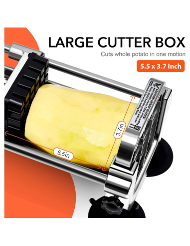 Cortador de Papas Fritas Manual Befano Acero Inoxidable 2 Tamaños