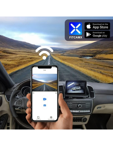 Cámara de Salpicadero Fitcamx 4K+1080P para Mercedes-Benz GLE/GLS 2016-2019