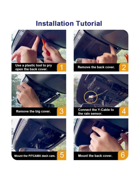 Cámara de Salpicadero Fitcamx 4K+1080P para Mercedes-Benz GLE/GLS 2016-2019