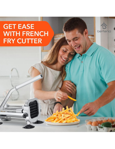 Cortador de Papas Fritas Manual Befano Acero Inoxidable 2 Tamaños