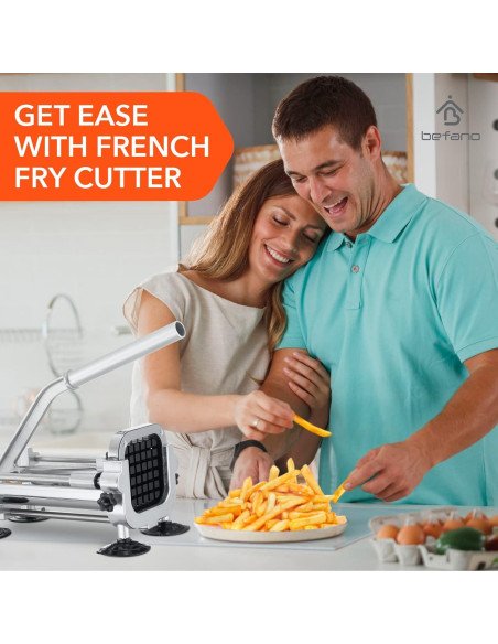 Cortador de Papas Fritas Manual Befano Acero Inoxidable 2 Tamaños