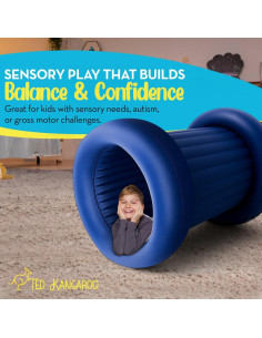 Silla Sensorial Inflable TED KANGAROO Azul - Edición Reforzada 2025 2