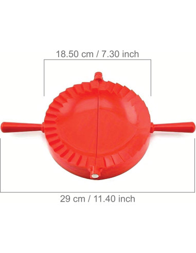 Prensa para Empanadas BIZYAC 15.24 cm - Molde 2 en 1