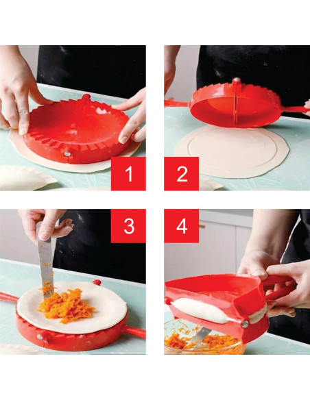 Prensa para Empanadas BIZYAC 15.24 cm - Molde 2 en 1