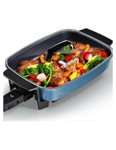 Sartén Eléctrica Digital Nuwave Medley XL 7qt Azul Acogedor