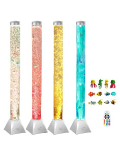 Lámpara de Piso Sensorial CALOVER 4FT Plateada - Acuario Simulado