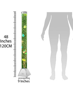Lámpara de Piso Sensorial CALOVER 4FT Plateada - Acuario Simulado 2