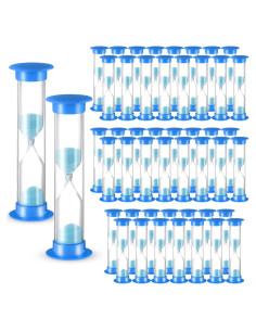 Temporizador de Arena 2 Minutos Queekay 48 Pcs Azul