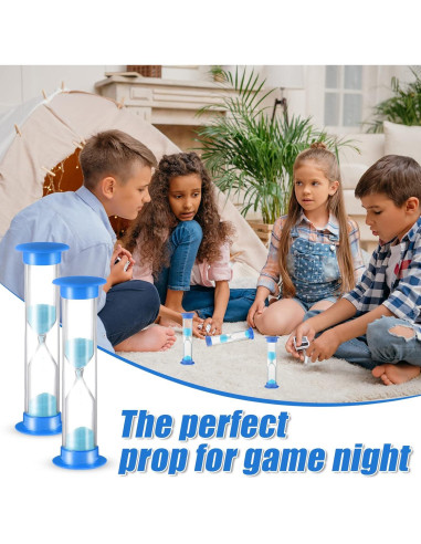 Temporizador de Arena 2 Minutos Queekay 48 Pcs Azul