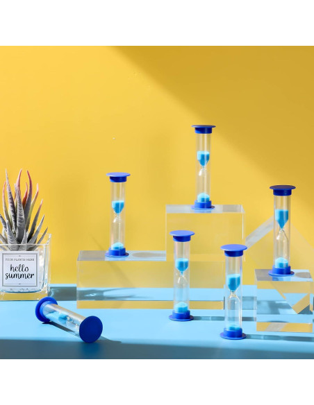 Temporizador de Arena 2 Minutos Queekay 48 Pcs Azul