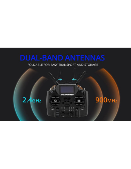 Controlador de Radio Radiomaster GX12 ELRS 2 Doble Banda 1000Hz