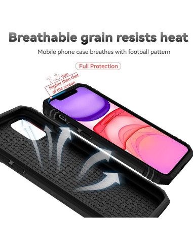 Funda SunStory para iPhone 11 Pro con Protector HD y Soporte