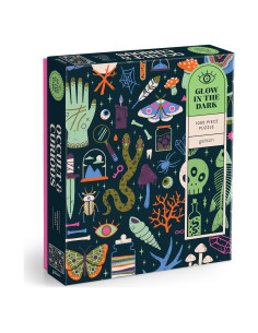 Rompecabezas Galison Oculto y Curioso 1000 Piezas Brilla en la Oscuridad