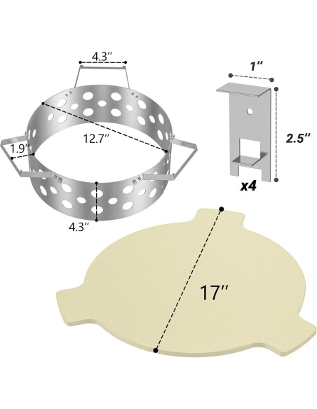 Controlador de Calor de Carbón Skyflame para Parrillas 22"/26"