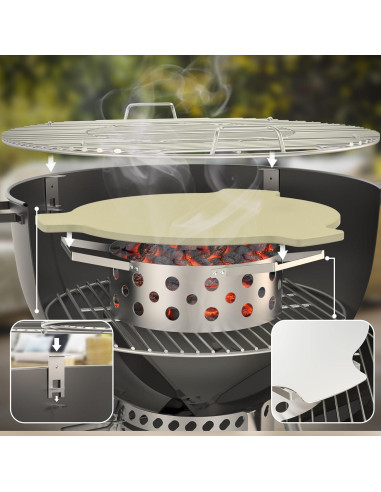 Controlador de Calor de Carbón Skyflame para Parrillas 22"/26"