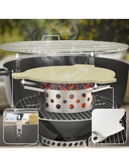 Controlador de Calor de Carbón Skyflame para Parrillas 22"/26"