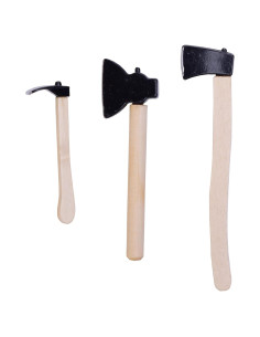 Hacha Miniatura de Metal con Mango de Madera SUCCUNA 7cm