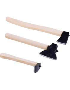 Hacha Miniatura de Metal con Mango de Madera SUCCUNA 7cm 2