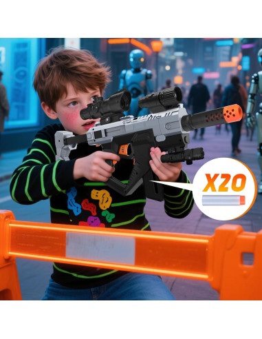 Pistola de Juguete Automática JakMean 21101 con Chaleco Táctico