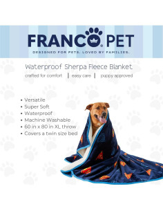 Manta Impermeable para Mascotas Franco Superman 152x203 cm 2