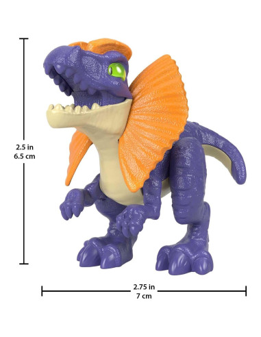 Figurita Dilophosaurus FP Imaginext Mundo Jurásico