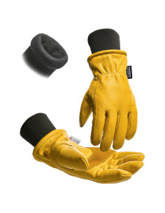 Guantes de Trabajo de Cuero Toolant para Hombre - Invierno 100% Cuero